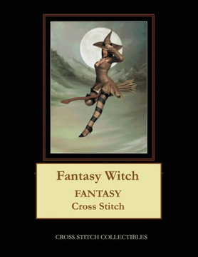 Fantasy Witch: Fantasy Cross Stitch Pattern - Large Print