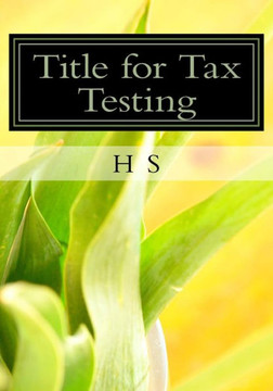 Title for Tax Testing