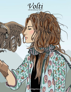 Volti Libro Da Colorare Per Adulti 5 (Italian Edition)