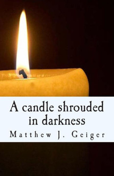A candle shrouded in darkness