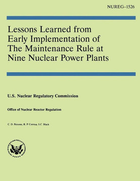 Lessons Learned From Early Implementation of the Maintenance Rule at Nine Nuclear Power Plants