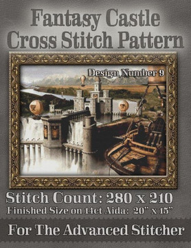 Fantasy Castle Cross Stitch Pattern: Design Number 9