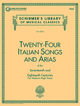 24 Italian Songs And Arias: Medium High Voice (Book, Vocal Collection)
