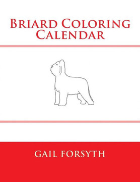 Briard Coloring Calendar