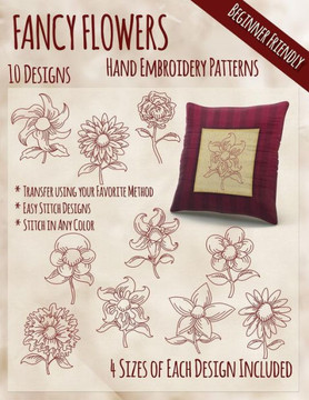 Fancy Flowers Hand Embroidery Patterns