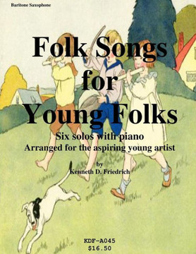 Folk Songs for Young Folks - baritone saxophone and piano