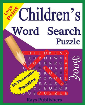 Children's Word Search Puzzle Book - Large Print