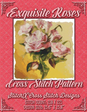 Exquisite Roses Cross Stitch Pattern