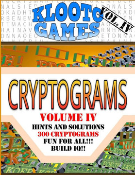 KLOOTO Games CRYPTOGRAMS Vol. IV - Large Print