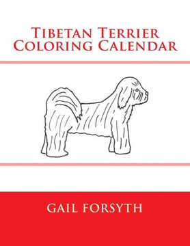 Tibetan Terrier Coloring Calendar