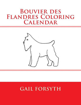 Bouvier des Flandres Coloring Calendar