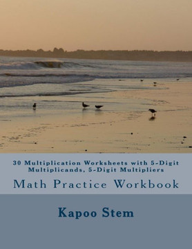 30 Multiplication Worksheets with 5-Digit Multiplicands, 5-Digit Multipliers: Math Practice Workbook