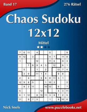 Chaos Sudoku 12x12 - Mittel - Band 17 - 276 REtsel