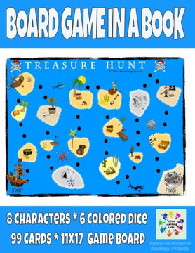 Board Game in a Book - Treasure Hunt