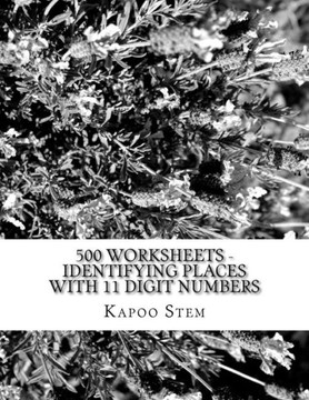 500 Worksheets - Identifying Places with 11 Digit Numbers: Math Practice Workbook
