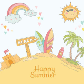 Happy Summer: Vacation Memory Book