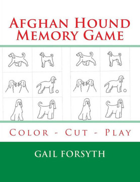 Afghan Hound Memory Game: Color - Cut - Play