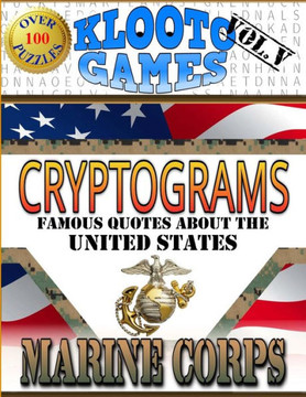 KLOOTO Games CRYPTOGRAMS Vol. V: Marine Corps Edition - Large Print