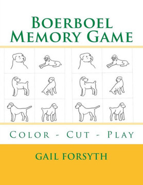 Boerboel Memory Game: Color - Cut - Play