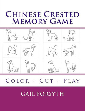 Chinese Crested Memory Game: Color - Cut - Play