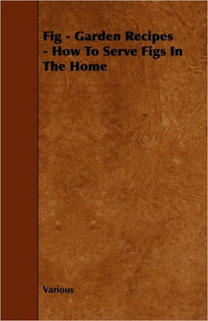 Fig - Garden Recipes - How to Serve Figs in the Home Fig - Garden Recipes - How to Serve Figs in the Home