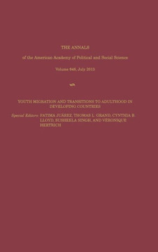 Youth Migration and Transitions to Adulthood in Developing Countries - 9781483333175