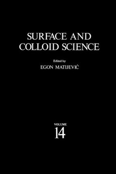 Surface and Colloid Science - 9781461290148