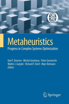 Metaheuristics: Progress in Complex Systems Optimization