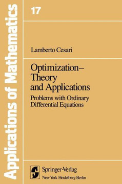 Optimization--Theory and Applications: Problems with Ordinary Differential Equations