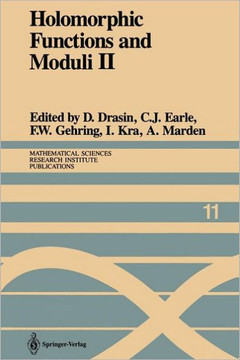 Holomorphic Functions and Moduli II: Proceedings of a Workshop Held March 13-19, 1986