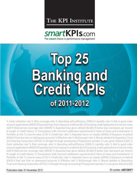 Top 25 Banking and Credit KPIs of 2011-2012