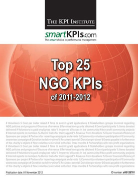Top 25 NGO KPIs of 2011-2012