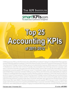 Top 25 Accounting KPIs of 2011-2012