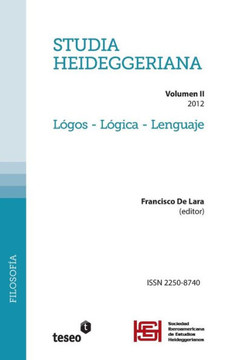 Studia Heideggeriana: Vol II. L??os - L??ica - Lenguaje