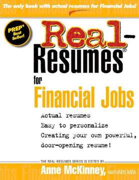 Real Resumes for Financial Jobs