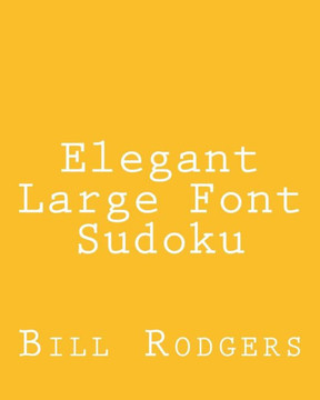 Elegant Large Font Sudoku: Fun, Large Grid Sudoku Puzzles