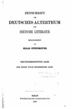 Zeitschrift f?r deutsches altertum und deutsche litteratur