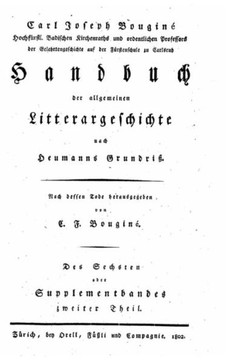 Handbuch der allgemeinen litterargeschichte nach Heumanns grundriss