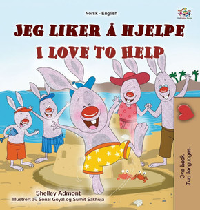 I Love to Help (Norwegian English Bilingual Children's Book) - Large Print