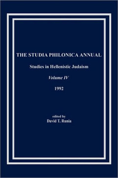 The Studia Philonica Annual, IV, 1992