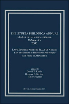 The Studia Philonica Annual XV, 2003