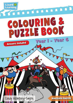 Lizard Learning Colouring And Puzzle Book : Year 1 - Year 6