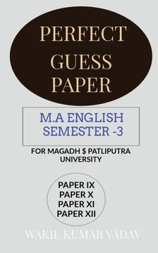 Perfect Guess Paper M.A English Semester -3