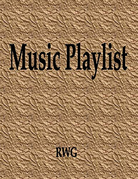 Music Playlist: 150 Pages 8.5" X 11"