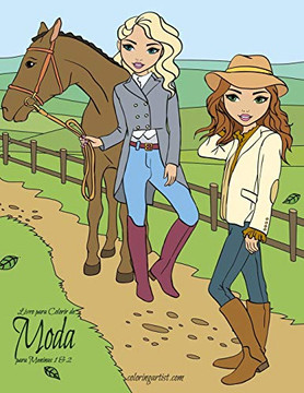Livro para Colorir de Moda para Meninas 1 & 2 (Portuguese Edition)