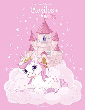 Livro para Colorir de Cavalos 1 & 2 (Portuguese Edition)