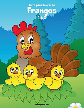 Livro para Colorir de Frangos 1 & 2 (Portuguese Edition)
