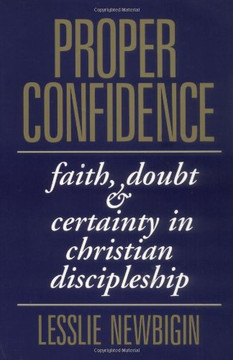 Proper Confidence: Faith, Doubt, and Certainty in Christian Discipleship