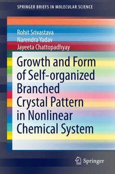 Growth and Form of Self-organized Branched Crystal Pattern in Nonlinear Chemical System