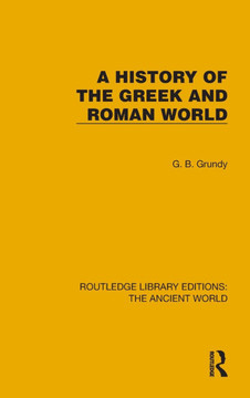 A History of the Greek and Roman World